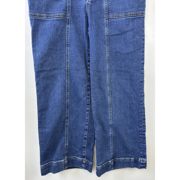 Pilcro Anthropologie The Skipper Wide Leg Cropped High Rise Jean No Size 28 x 24 - Picture 5 of 14